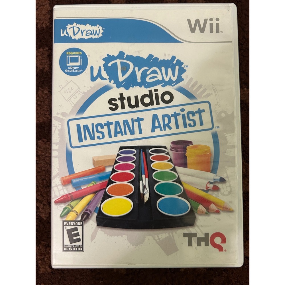 uDraw Studio Instant Artist Nintendo Wii THQ Game 2011 Requires Tablet